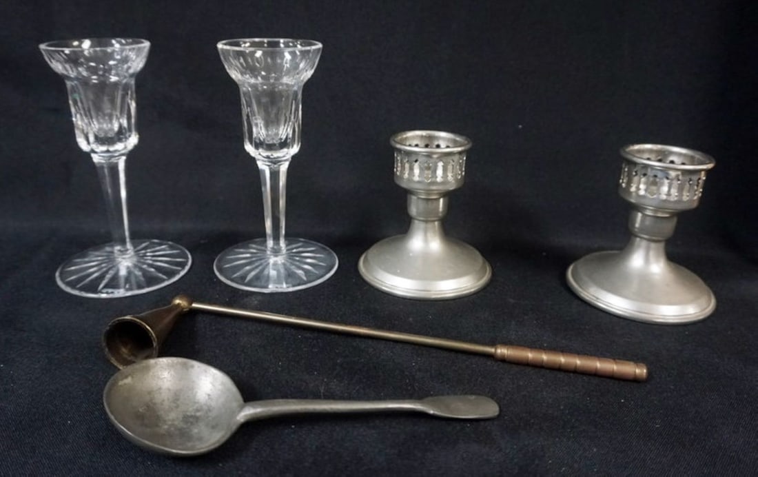 CANDLE STICKS AND RELATED ITEMS (1 of 2)