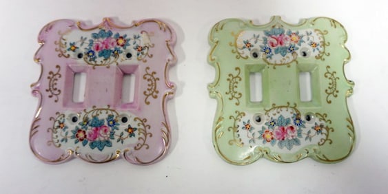 AMART PORCELAIN DECORATED LIGHT SWITH COVERS