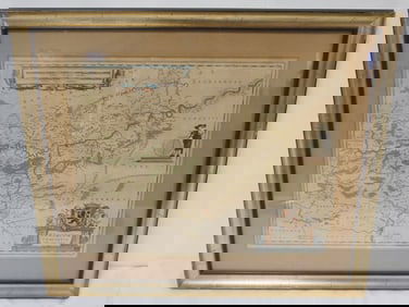 JOHANNES HANSSONIUS ANTIQUE BELGIUM MAP