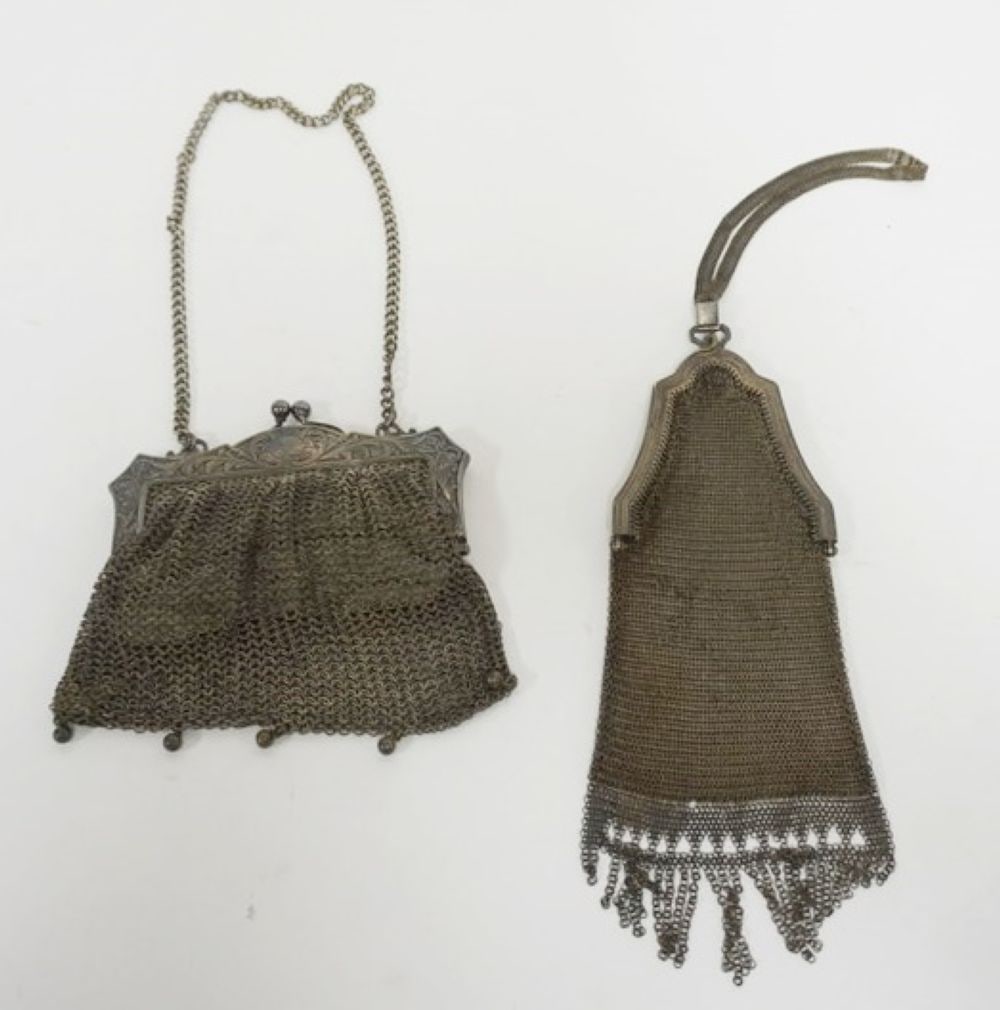 ANTIQUE LADIES MESH EVENING BAGS (1 of 4)