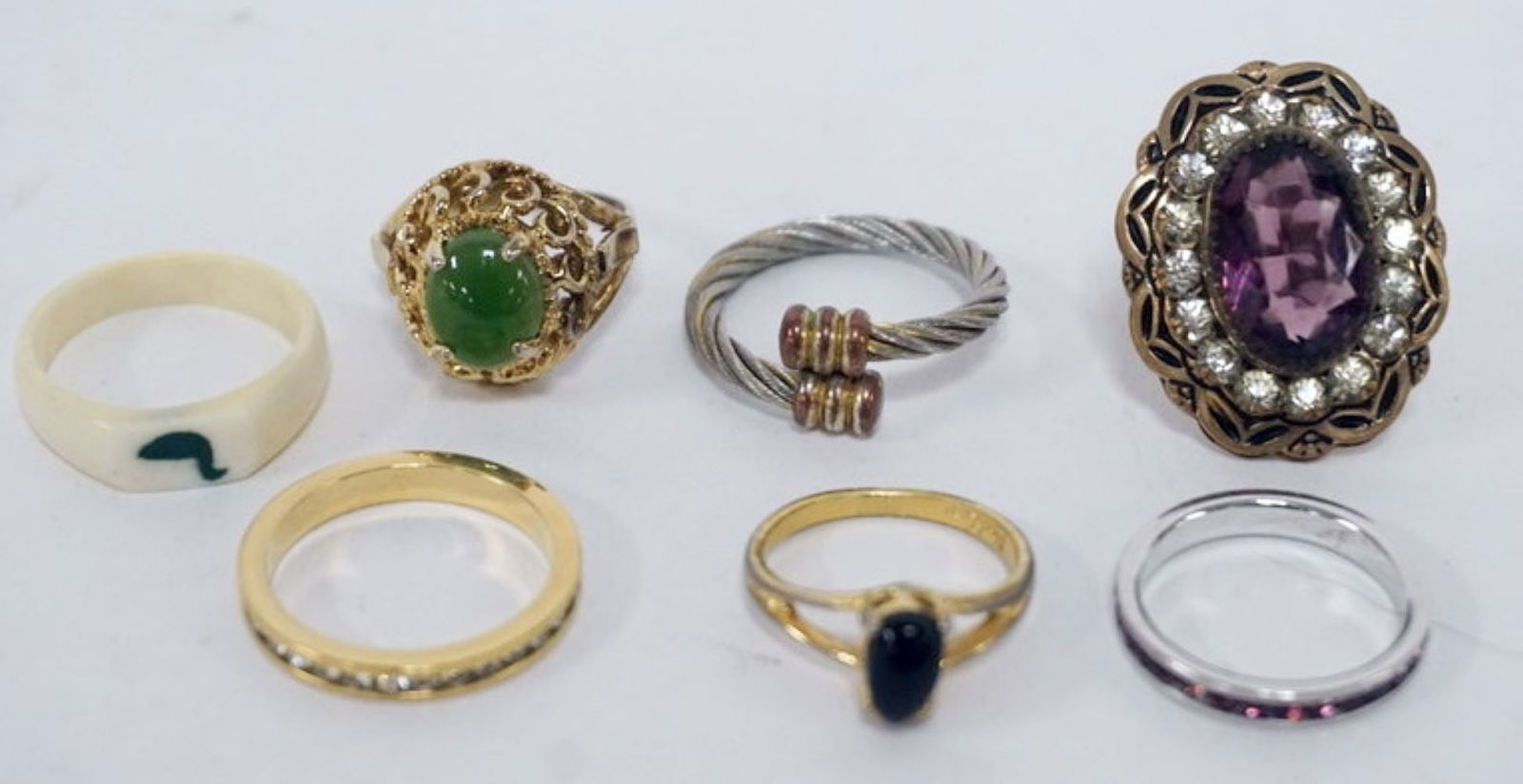 LADIES RING ASSORTMENT WITH 14K GOLD DIAMOND BAND (1 of 3)