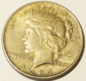 1924 PEACE SILVER DOLLAR