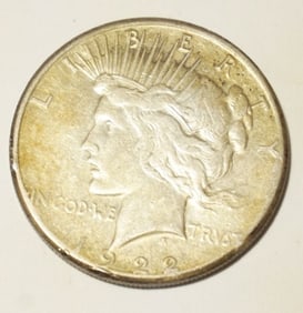 1922 PEACE SILVER DOLLAR
