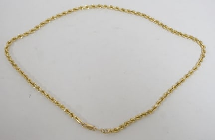14K GOLD LADIES ROPE NECKLACE