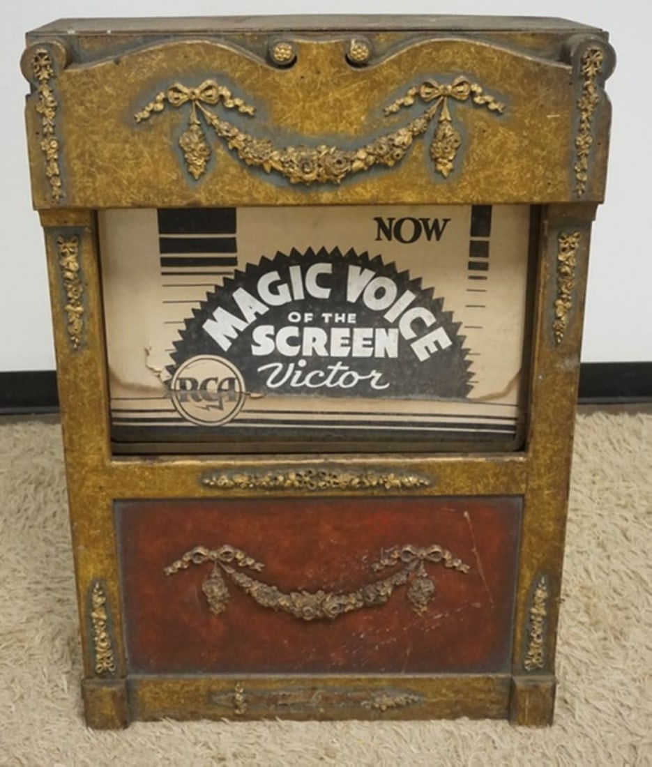 ANTIQUE THEATER MARQUIS BOX RCA VICTOR (1 of 8)