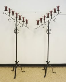 GOTHIC STYLE FLOOR STANDING CANDLEABRA