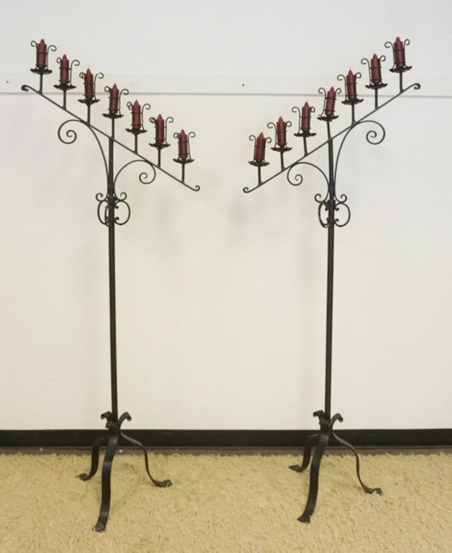 GOTHIC STYLE FLOOR STANDING CANDLEABRA (1 of 5)