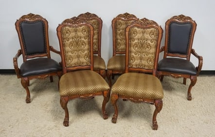 ORNATE CLAW FOOT DINING CHAIRS