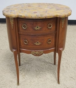 FRENCH MARBLE TOP STAND