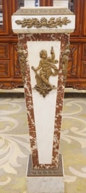 TAPERED MARBLE PEDESTAL