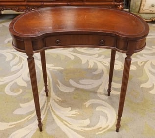 PETITE LEATHER TOP WRITING TABLE