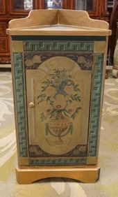 FAUX PAINT DECORATED CORNER STAND