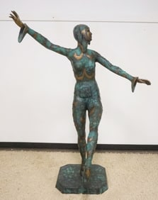 LIFE SIZE BRONZE SIGNED DHCHI PARUIS 1918