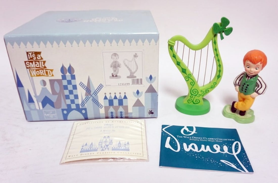 WALT DISNEY CLASSIC COLLETIONS SMALL WORLD: WALT DISNEY CLASSIC COLLECTIONS, IT'S A SMALL WORLD AFTER ALL, IRLEAND, *A MERRY JIG*, APPROXIMATELY 8 IN H