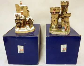 DAVID WINTER HAND PAINTED COTTAGES SIGNED