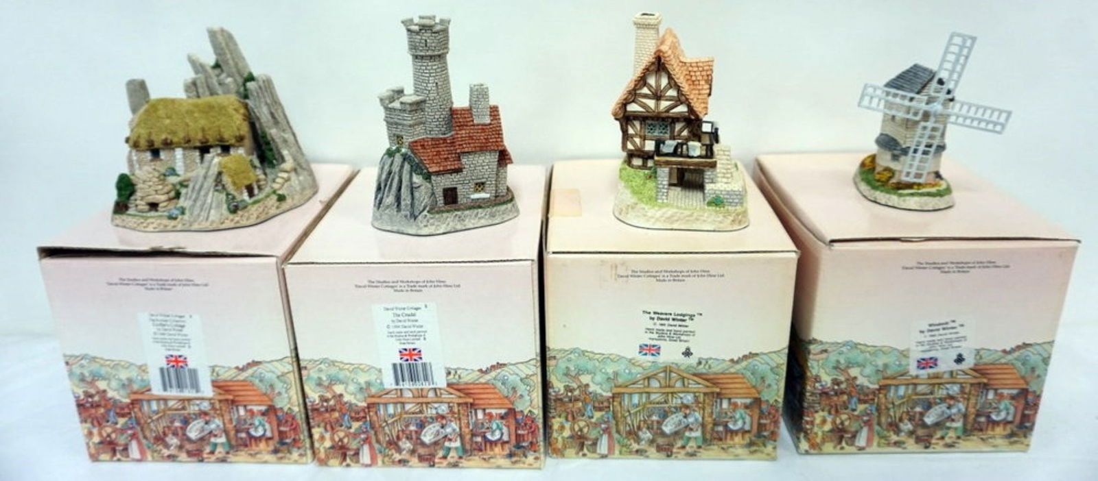 DAVID WINTER HAND PAINTED COTTAGES (1 of 2)