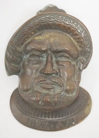 LARGE CAST BRASS HENRY VIII DOOR KNOCKER