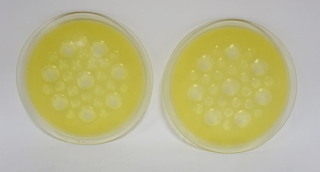 PAIR OF ANTIQUE AUTOMOTIVE GLASS LENSES (1 of 4)