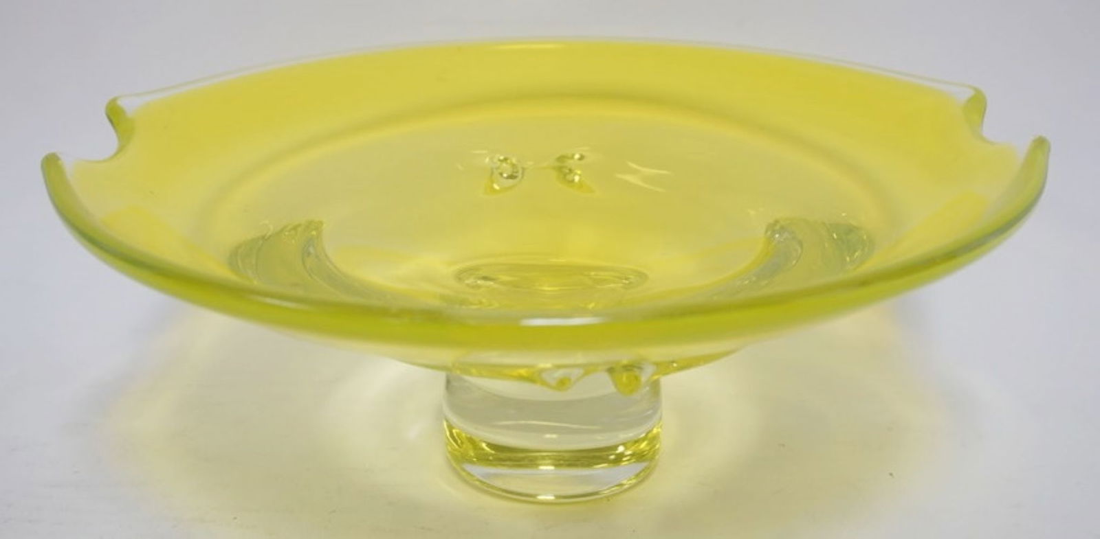 VASELINE GLASS COMPOTE (1 of 3)