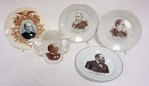 GROUP OF ANTIQUE PORCELAIN TRANSFERWARE