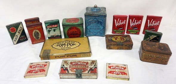 GROUP OF ASSORTED ANTIQUE TOBACCO ASVERTISING