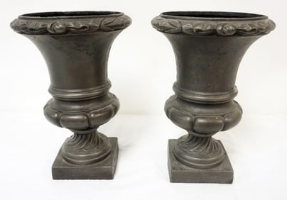 CAST IRON MINIATURE URNS