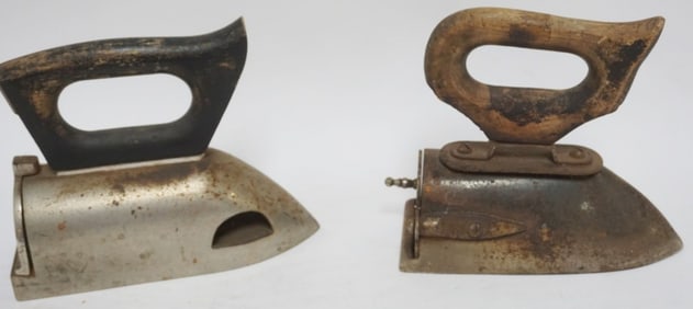 2 ANTIQUE COAL IRONS