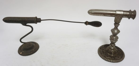 GOFFERING IRON & HOLDER