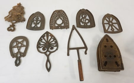 ASSORTED ANTIQUE TRIVETS