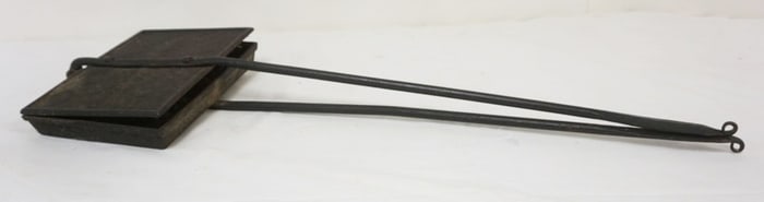 ANTIQUE FORGED IRON WAFFLE MAKER