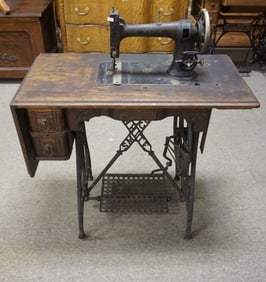 WHITE & CO TREADLE SEWING MACHINE