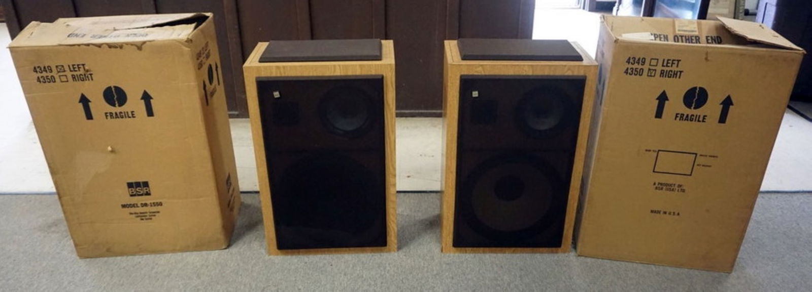 BSR DR-1550 FLOOR SPEAKERS (1 of 3)