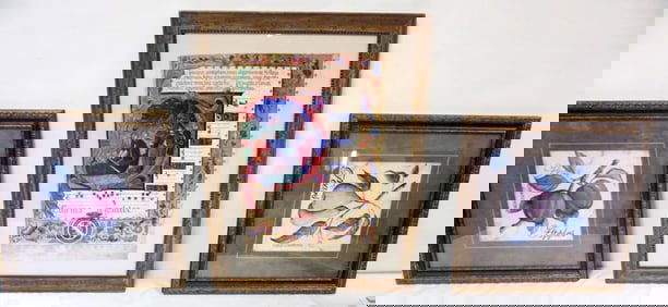 ASSORTED FRAMED ITEMS