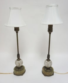 PAIR OF BOUDOUR LAMPS