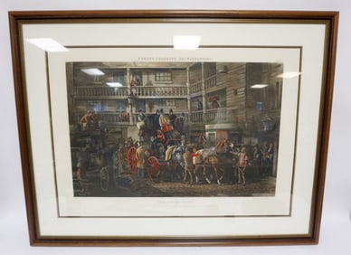 LARGE FRAMED ENGRAVING