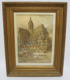 HY CARLTON SIGNED WATERCOLOR