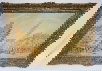 OIL PAINTING ON CANVAS PIERRE LE BOEUFF
