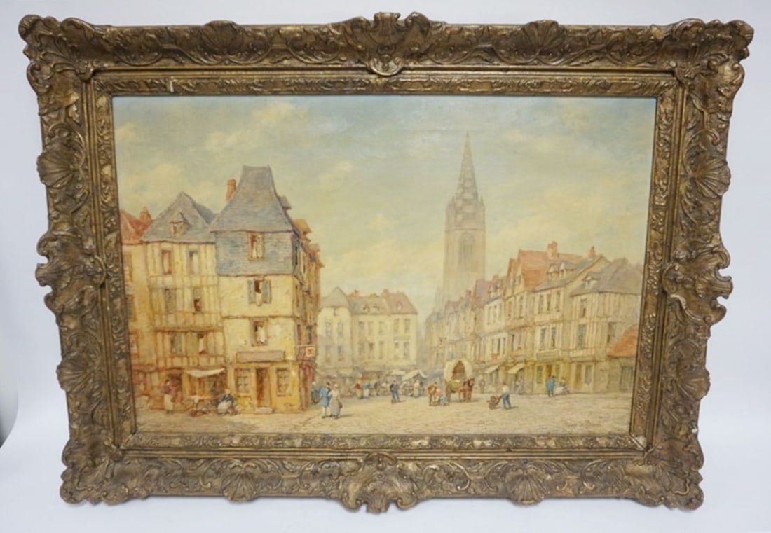 OIL PAINTING ON CANVAS PIERRE LE BOEUFF (1 of 5)