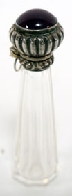 REPOUSSE STERLING SILVER CUT GLASS PERFUME