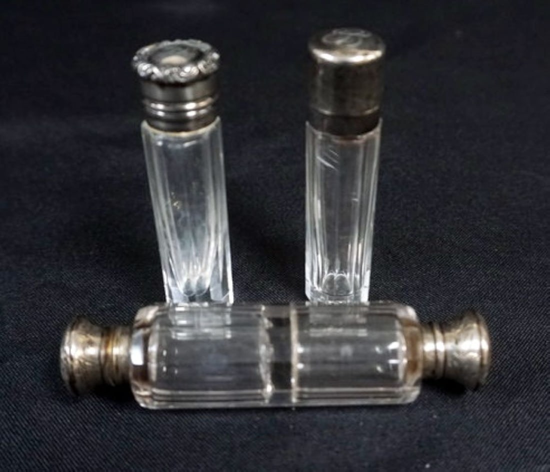 SILVER LID GLASS PERFUMES (1 of 3)