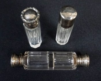 SILVER LID GLASS PERFUMES