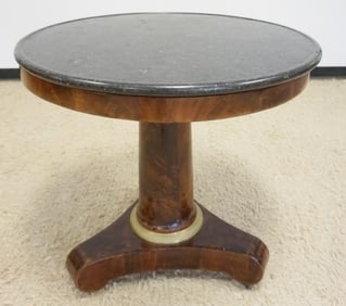 BIEDERMEIER MARBLE TOP TABLE