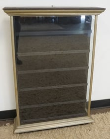 NICKEL PLATED DISPLAY CABINET W H GROVE