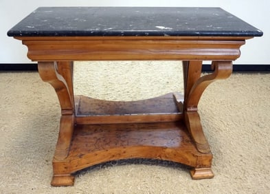 BIEDERMEIER MARBLE TOP CONSOLE