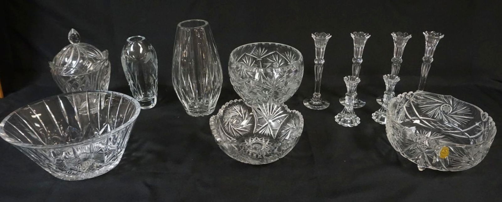 LARGE ASSORTMENT OF LEAD CRYSTAL & CUT GLASS (1 of 4)