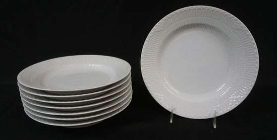 ROYAL COPENHAGEN WHITE HALF LACE 8-10 IN BOWLS