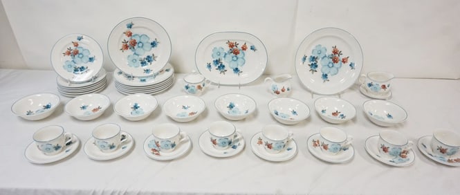 NORITAKE VESSATONE JAPAN GLITTER 66 PIECE SET