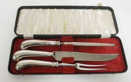 SILVER PLATE CARVING SET