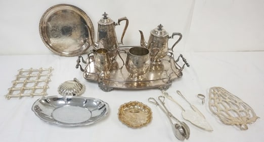 ASSORTED SILVER PLATE ITEMS