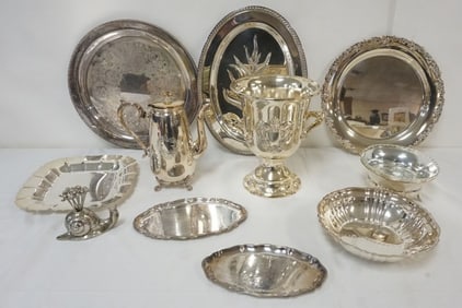 ASSORTED SILVER PLATE ITEMS